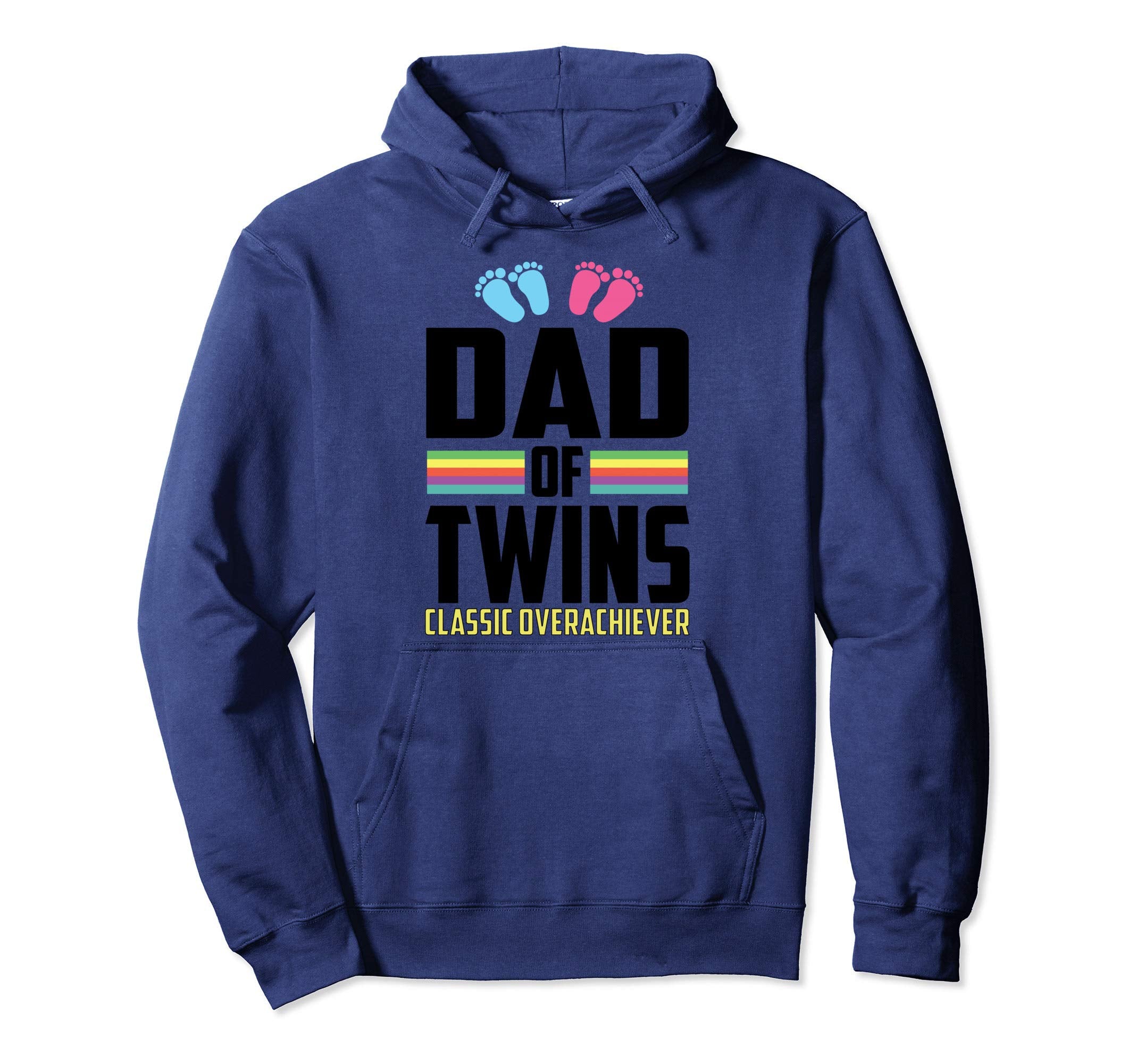 Dad Twins Overachiever Funny Parenting Hoodie - Novelty Apparel for Adults - T-Shirt, Sweatshirt, Hoodie