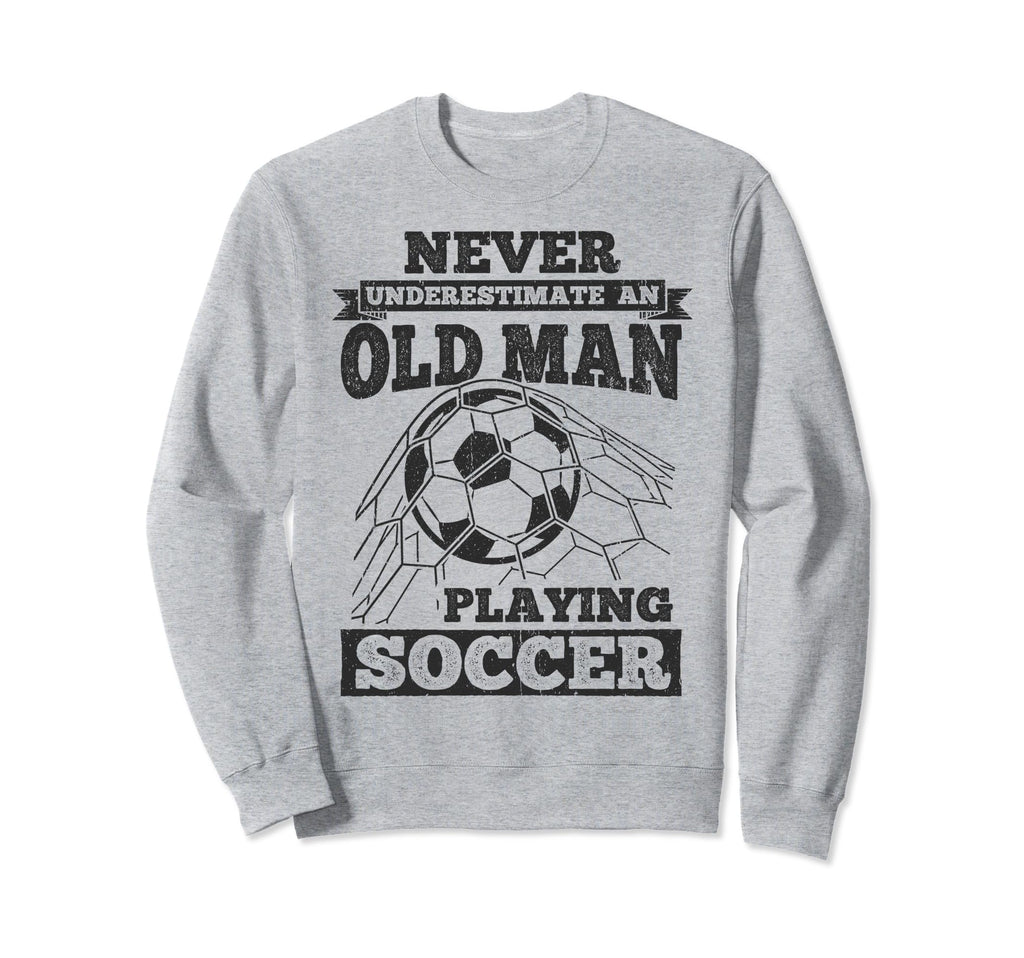 Never Underestimate Old Playing Sweatshirt - Aesthetic Graphic for Adults - T-Shirt, Sweatshirt, Hoodie