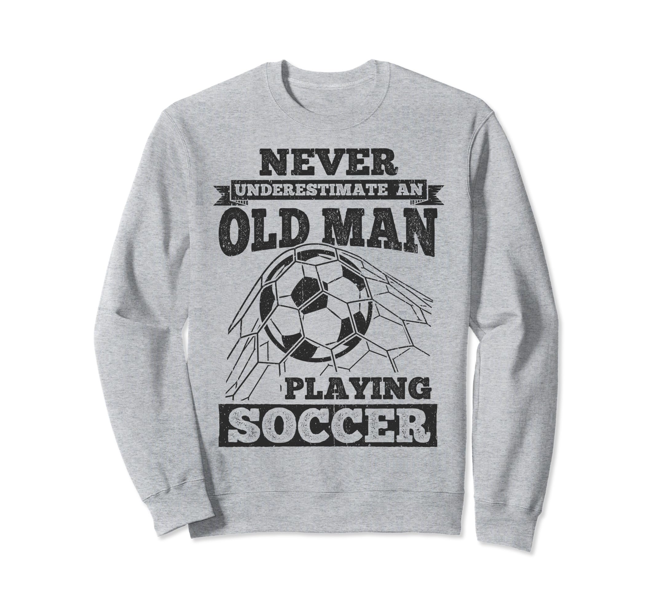 Never Underestimate Old Playing Sweatshirt - Aesthetic Graphic for Adults - T-Shirt, Sweatshirt, Hoodie
