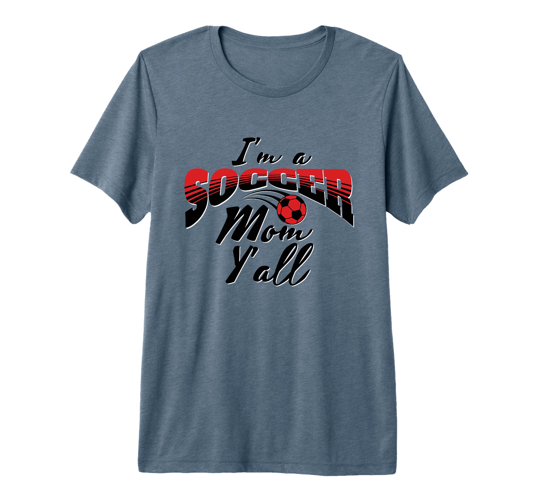 Mom Soccer Lover Soccer Mom Gift Red T-Shirt - Minimalist Print Men Women - T-Shirt, Sweatshirt, Hoodie