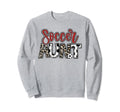 Soccer Aunt Leopard Red Soccer Auntie Sweatshirt - Unique Graphic Unisex - T-Shirt, Sweatshirt, Hoodie