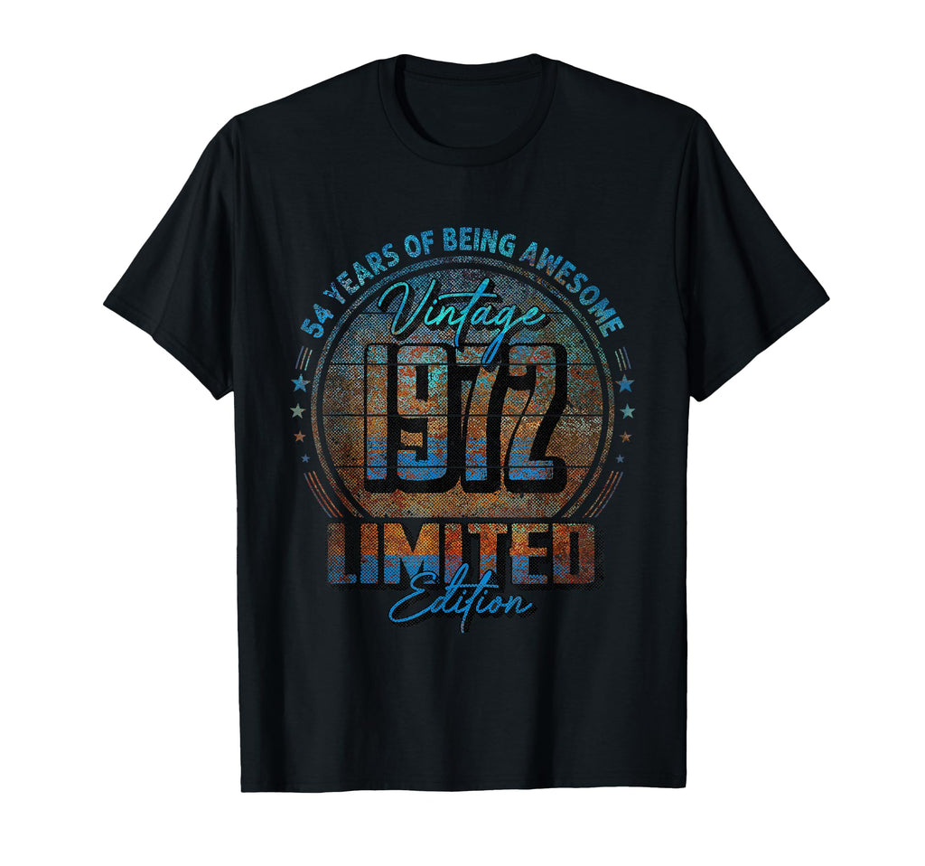 1972 54 Year Old 54Th Birthday T-Shirt - Trendy Graphic Unisex - T-Shirt, Sweatshirt, Hoodie