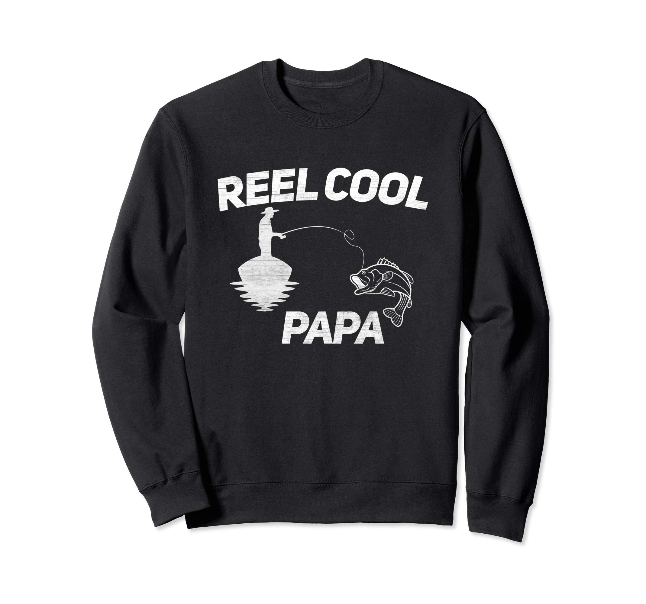 Fathers Day Dad Fishing Gift Reel Sweatshirt - Minimalist Print Men Women - T-Shirt, Sweatshirt, Hoodie