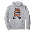 Busy Raising Ballers Basketball Messy Hoodie - Minimalist Print Men Women - T-Shirt, Sweatshirt, Hoodie