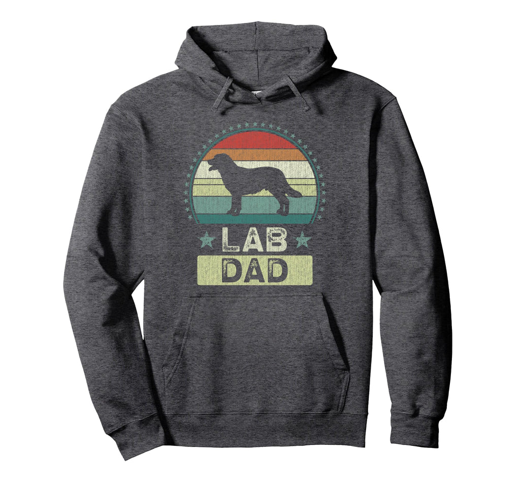 Lab Dad Fathers Day Labrador Hoodie - Minimalist Print for Adults - T-Shirt, Sweatshirt, Hoodie