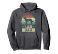 Lab Dad Fathers Day Labrador Hoodie - Minimalist Print for Adults - T-Shirt, Sweatshirt, Hoodie