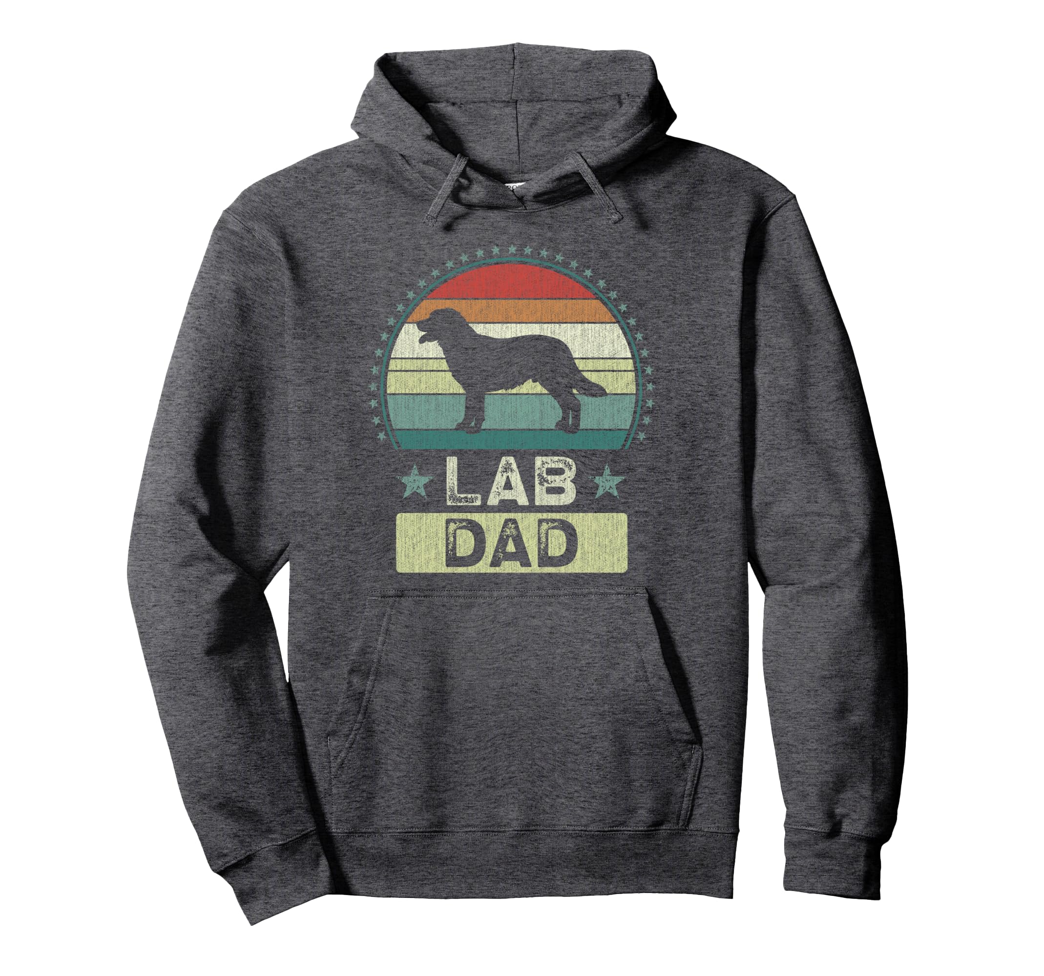 Lab Dad Fathers Day Labrador Hoodie - Minimalist Print for Adults - T-Shirt, Sweatshirt, Hoodie