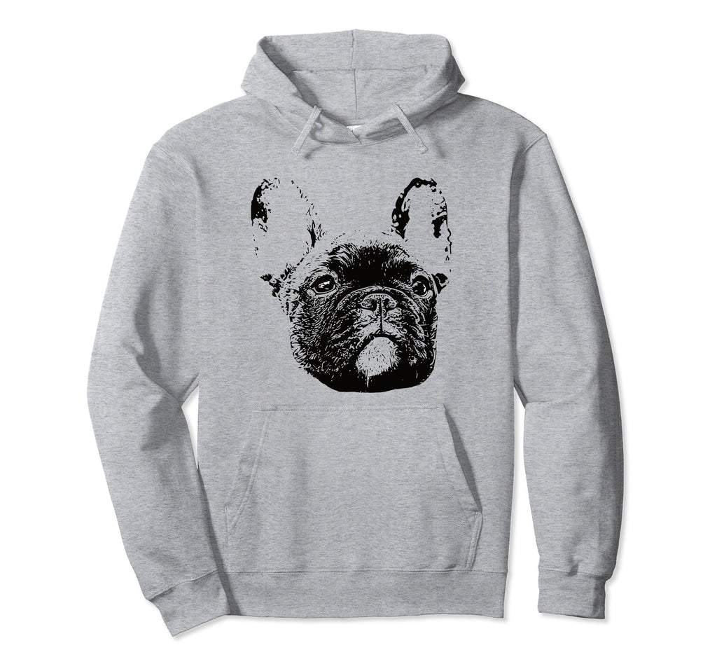 Frenchie Face Dog Mom Or Dad Gift Hoodie - Fun Novelty Design Unisex - T-Shirt, Sweatshirt, Hoodie