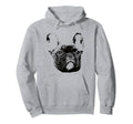 Frenchie Face Dog Mom Or Dad Gift Hoodie - Fun Novelty Design Unisex - T-Shirt, Sweatshirt, Hoodie