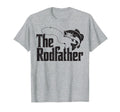 Rodfather Step Dad Fishing Father T-Shirt - Fun Novelty Design for Adults - T-Shirt, Sweatshirt, Hoodie