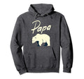 Papa Bear Polar Bear Funny Fathers Day Hoodie - Streetwear Style Unisex - T-Shirt, Sweatshirt, Hoodie