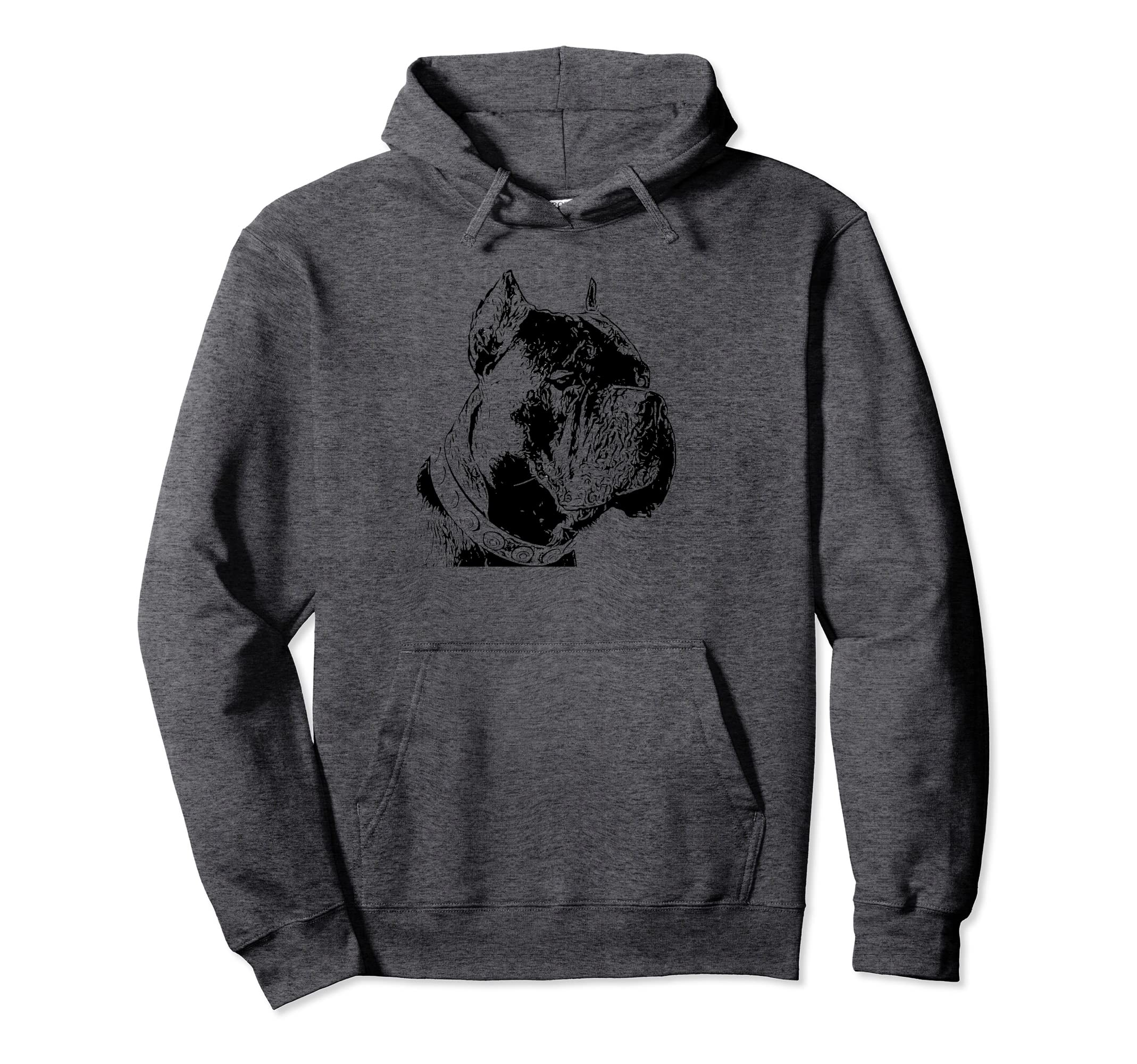 Cane Corso Black And White Dog Dad Hoodie - Trendy Graphic for Adults - T-Shirt, Sweatshirt, Hoodie