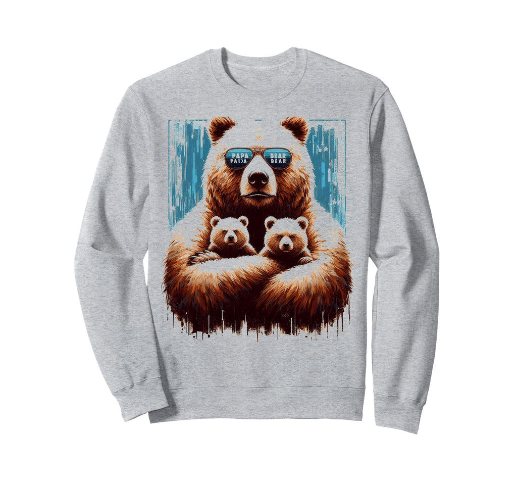 Papa Bear Funny Bears Animal Sweatshirt - Aesthetic Graphic for Adults - T-Shirt, Sweatshirt, Hoodie