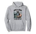 Just Dad Who Always Takes Out Trash Hoodie - Minimalist Print Unisex - T-Shirt, Sweatshirt, Hoodie