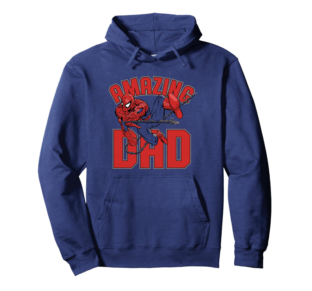Marvel Spider Fathers Day Amazing Dad V2 Hoodie - Fun Novelty Design Unisex - T-Shirt, Sweatshirt, Hoodie