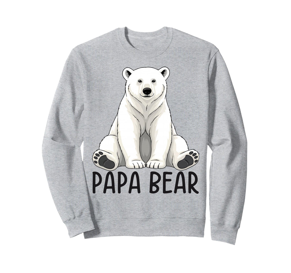 Papa Bear Polar Bear Winter Sweatshirt - Novelty Apparel for Adults - T-Shirt, Sweatshirt, Hoodie