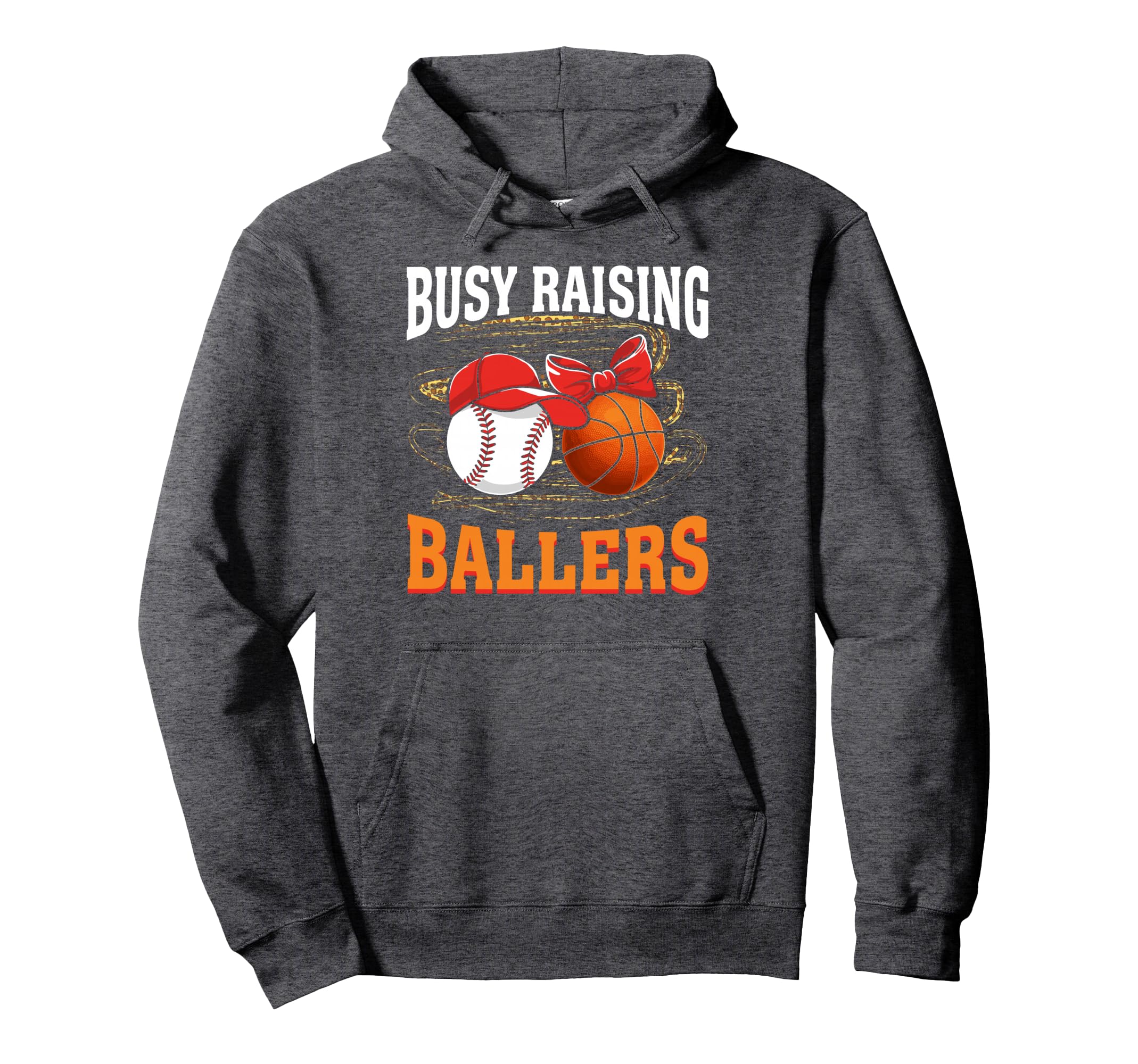 Busy Raising Ballers Baseball Hoodie - Unique Graphic for Adults - T-Shirt, Sweatshirt, Hoodie