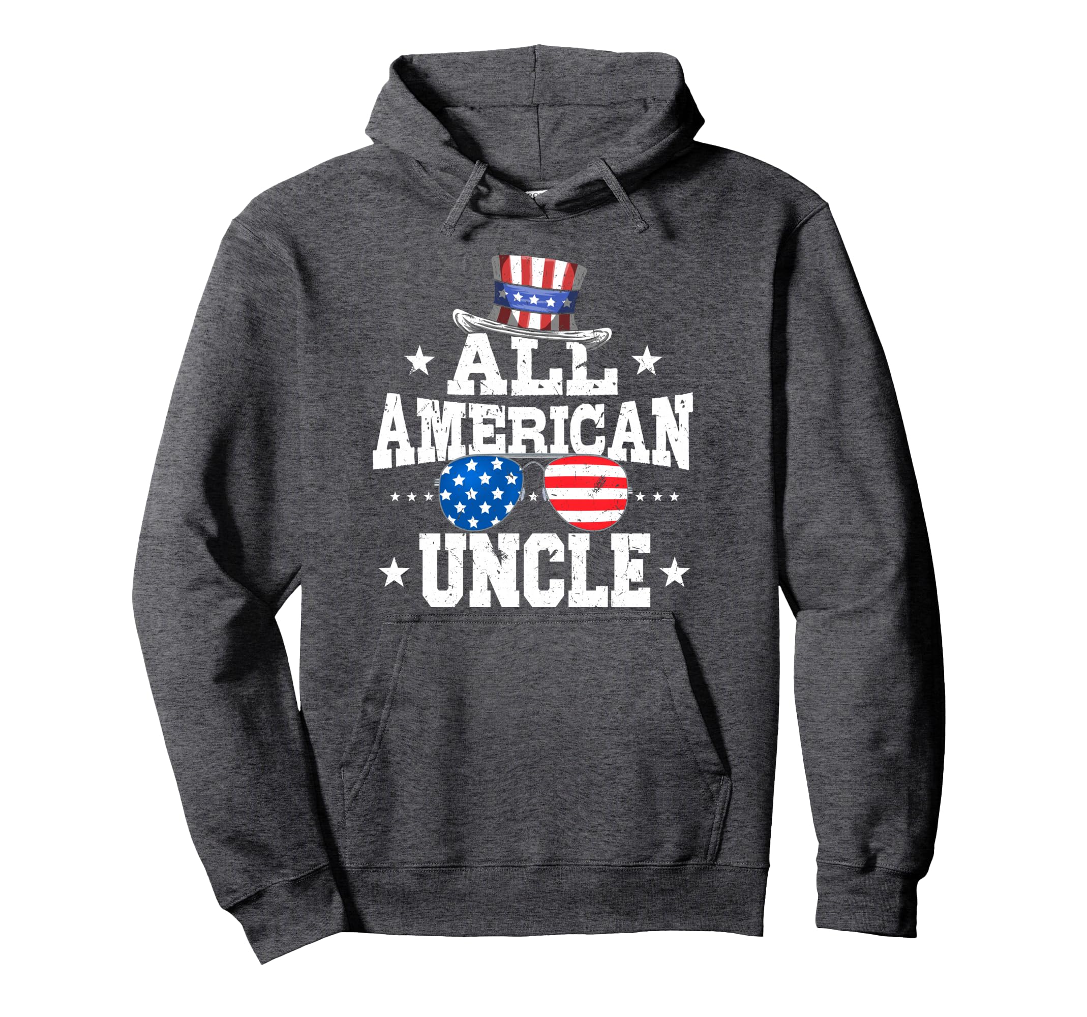 All American Uncle American Flag 4Th Hoodie - Streetwear Style Men Women - T-Shirt, Sweatshirt, Hoodie