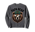 Strong Fathers Day Papa Bear Bear Sweatshirt - Graphic Print Men Women - T-Shirt, Sweatshirt, Hoodie