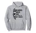 Bearded Inked Dad Like Normal But Hoodie - Unique Graphic for Adults - T-Shirt, Sweatshirt, Hoodie