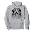 Dog Fingerprint Bearded Collie Dad Mom Hoodie - Streetwear Style for Adults - T-Shirt, Sweatshirt, Hoodie