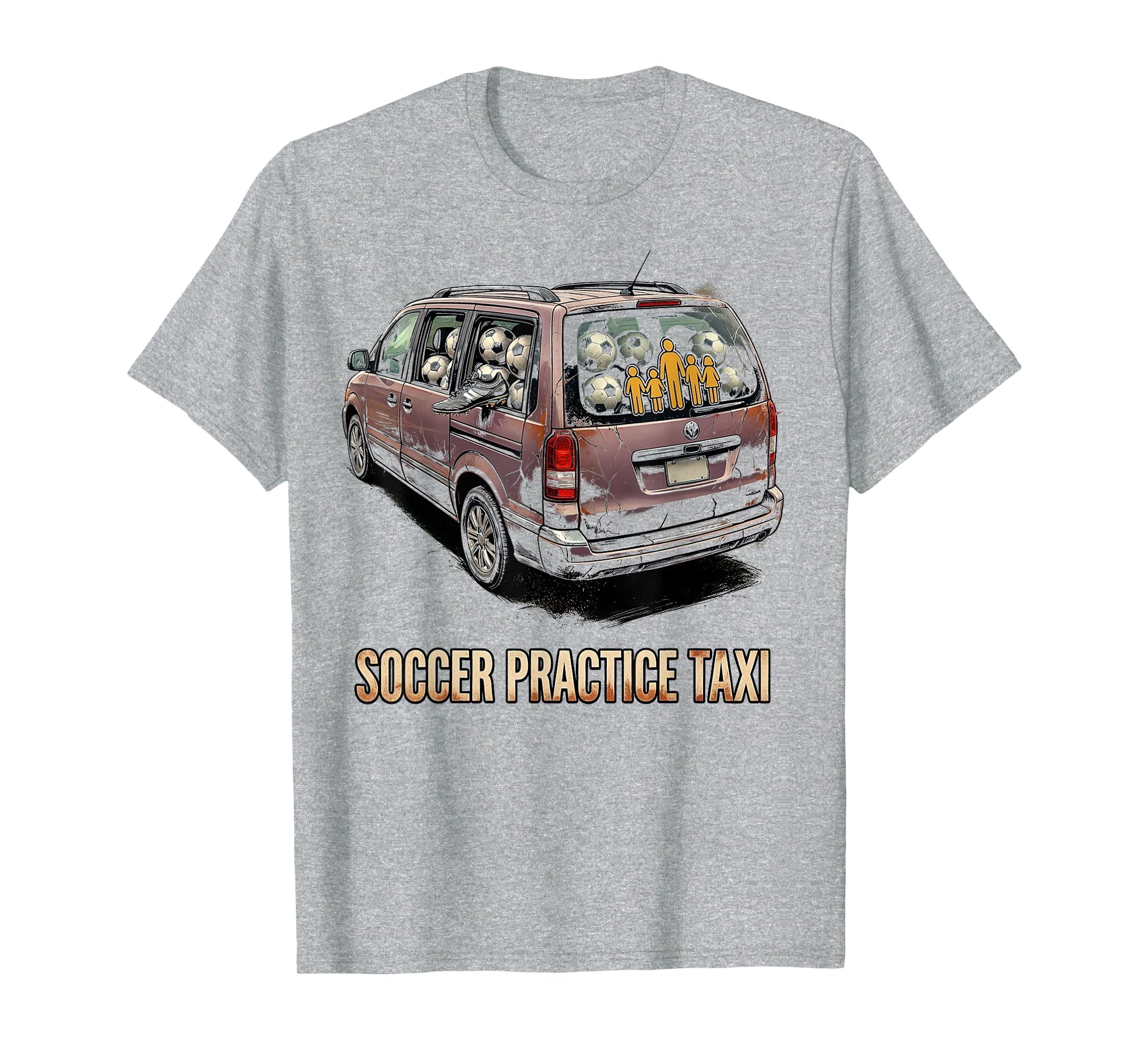 Soccer Practice Taxi 90S Tv Mom Vibes T-Shirt - Unique Graphic Unisex - T-Shirt, Sweatshirt, Hoodie