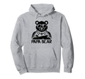 Dad Is Papa Bear Sunglasses Daddy Hoodie - Aesthetic Graphic Men Women - T-Shirt, Sweatshirt, Hoodie