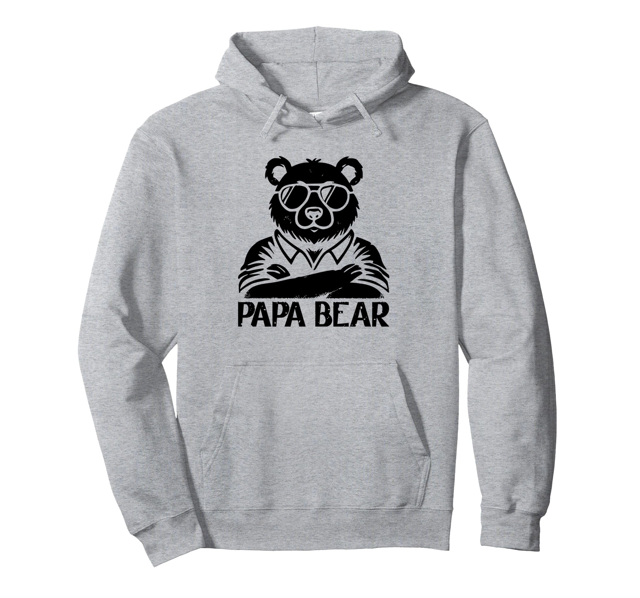 Dad Is Papa Bear Sunglasses Daddy Hoodie - Aesthetic Graphic Men Women - T-Shirt, Sweatshirt, Hoodie