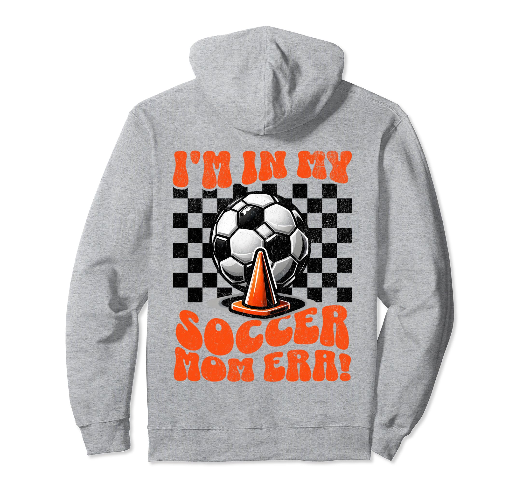 Im My Soccer Mom Era Checkerboard Hoodie - Aesthetic Graphic Men Women - T-Shirt, Sweatshirt, Hoodie