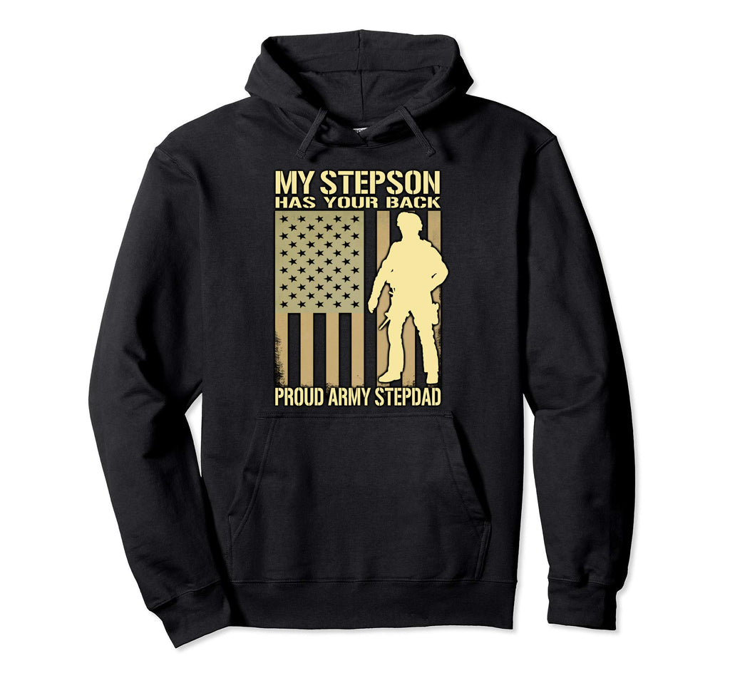 My Stepson Has Your Back Proud Hoodie - Casual Everyday Wear for Adults - T-Shirt, Sweatshirt, Hoodie
