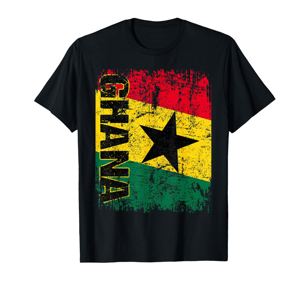 Ghana Flag Distressed Ghana T-Shirt - Unique Graphic for Adults - T-Shirt, Sweatshirt, Hoodie