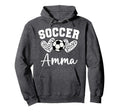 Soccer Amma Matching Family Soccer Hoodie - Trendy Graphic Unisex - T-Shirt, Sweatshirt, Hoodie
