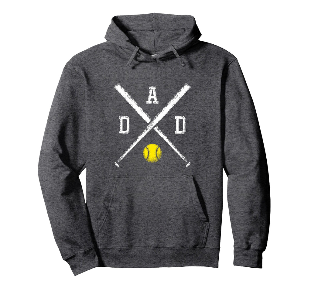 Softball Dad Game Day Hoodie - Novelty Apparel Men Women - T-Shirt, Sweatshirt, Hoodie