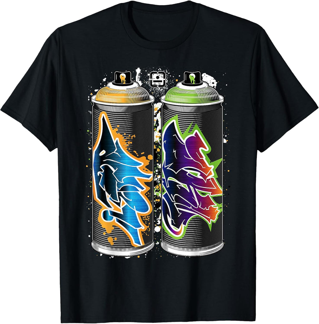 Graffiti Fat Cap Spray Paint Cans The Pillars of - Adult & Kids T-Shirts, Sweatshirts & Hoodies apparel design preview 1
