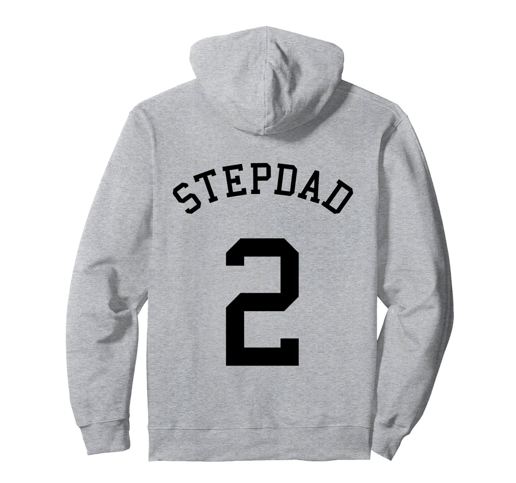Stepdad Team No 2 Football Soccer Hoodie - Fun Novelty Design for Adults - T-Shirt, Sweatshirt, Hoodie