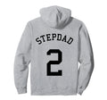 Stepdad Team No 2 Football Soccer Hoodie - Fun Novelty Design for Adults - T-Shirt, Sweatshirt, Hoodie