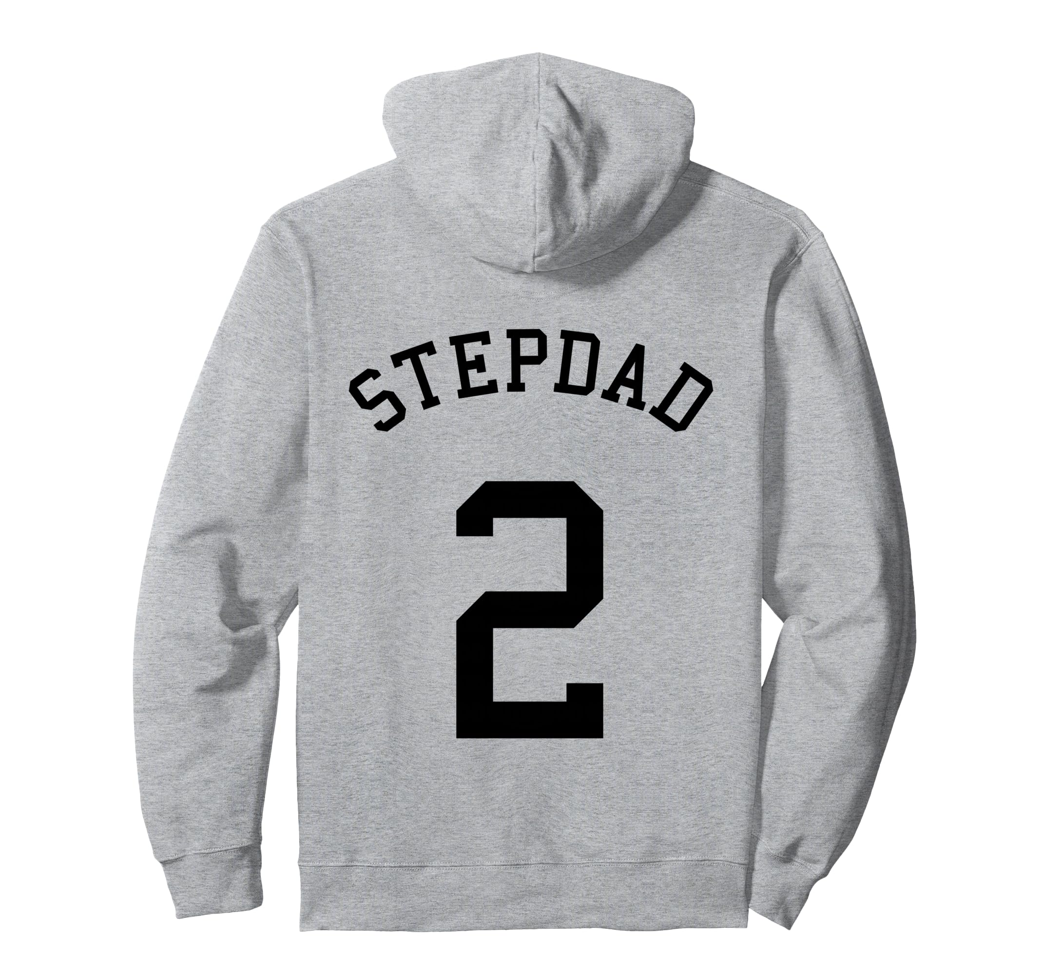 Stepdad Team No 2 Football Soccer Hoodie - Fun Novelty Design for Adults - T-Shirt, Sweatshirt, Hoodie