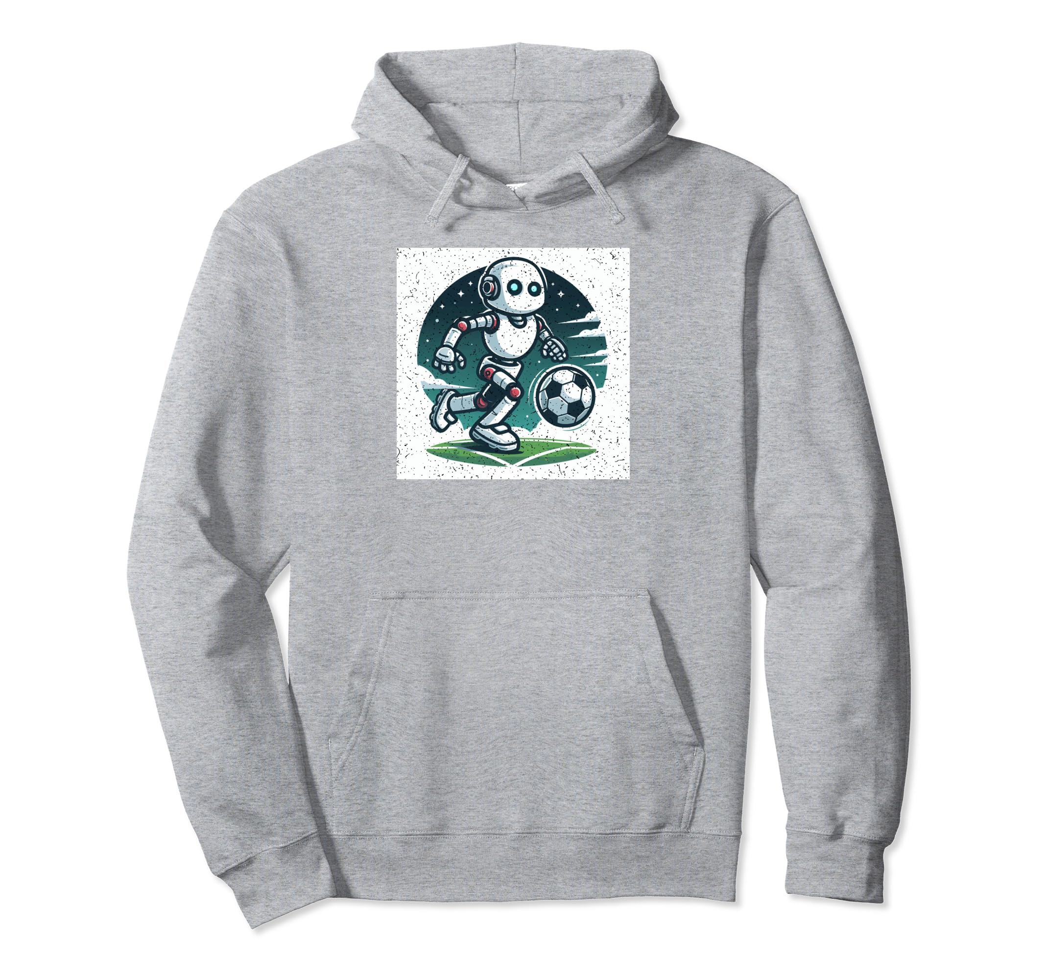 Ai Robot Playing Soccer Hoodie - Aesthetic Graphic Unisex - T-Shirt, Sweatshirt, Hoodie