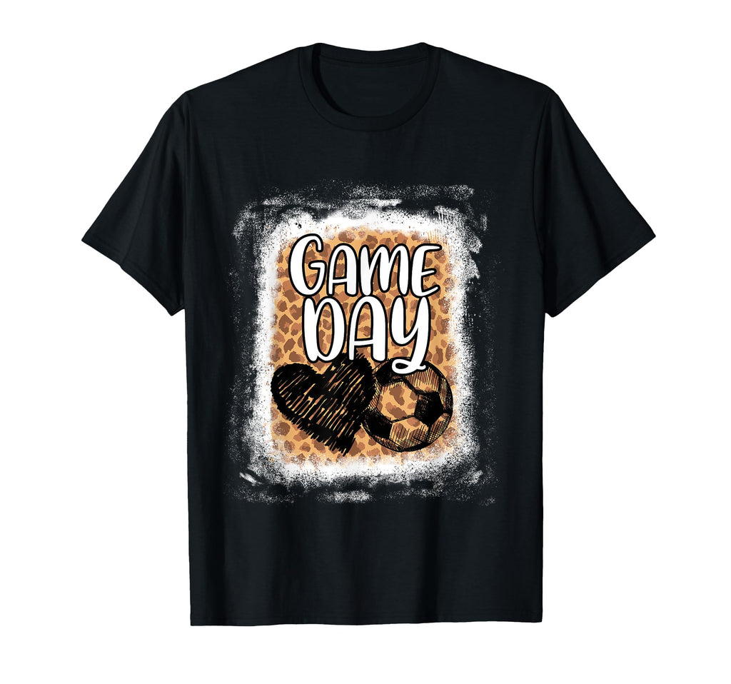 Soccer Game Day Leopard Cheetah T-Shirt - Fun Novelty Design Men Women - T-Shirt, Sweatshirt, Hoodie