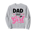 Gender Reveal Dad Says Matching Sweatshirt - Trendy Graphic for Adults - T-Shirt, Sweatshirt, Hoodie