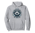 Soccer Papa Family Matching Dad Fathers Hoodie - Fun Novelty Design Unisex - T-Shirt, Sweatshirt, Hoodie