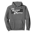 Soccer Mama Soccer Mom Checkered Mothers Hoodie - Novelty Apparel Unisex - T-Shirt, Sweatshirt, Hoodie