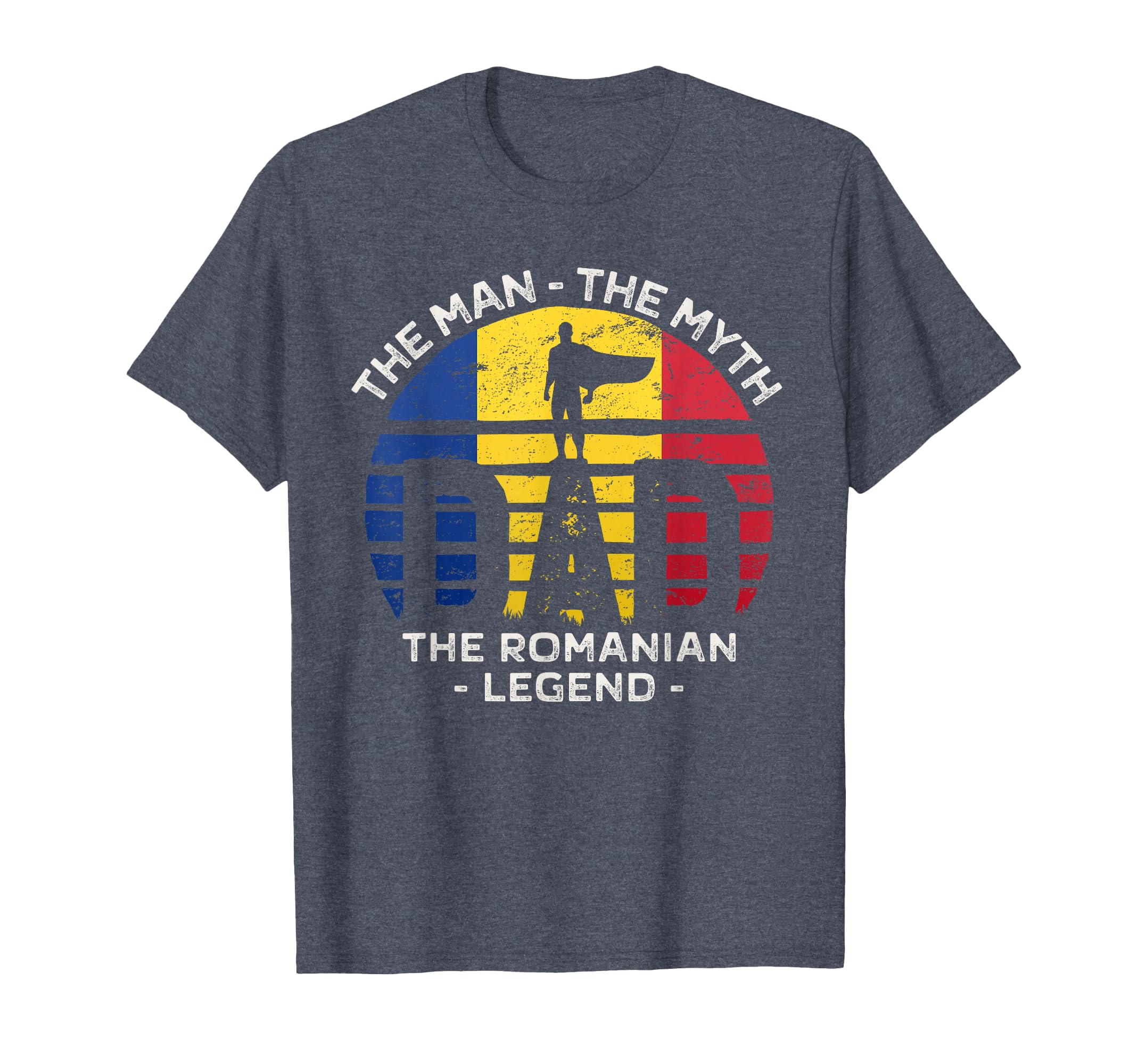 Dad Myth Romanian Legend Romania T-Shirt - Trendy Graphic for Adults - T-Shirt, Sweatshirt, Hoodie