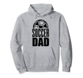 Soccer Dad Player Daddy Father Hoodie - Minimalist Print for Adults - T-Shirt, Sweatshirt, Hoodie