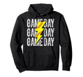 Game Day Softball Lightning Bolt Hoodie - Streetwear Style Men Women - T-Shirt, Sweatshirt, Hoodie
