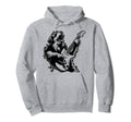 Dog Guitarist Guitar Bearded Collie Hoodie - Casual Everyday Wear Unisex - T-Shirt, Sweatshirt, Hoodie