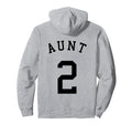 Aunt Team Uniform No 2 Soccer Hoodie - Custom Art Print for Adults - T-Shirt, Sweatshirt, Hoodie