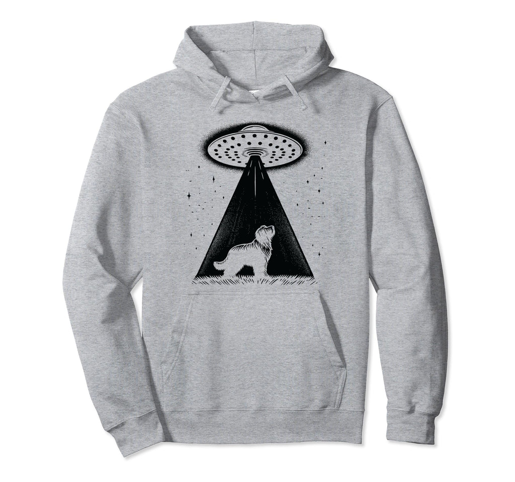 Bearded Collie Mom Dad Dog Funny Alien Ufo Hoodie - Streetwear Style Unisex - T-Shirt, Sweatshirt, Hoodie