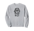 Dachshund Long Hair Wiener Dog Sweatshirt - Fun Novelty Design Unisex - T-Shirt, Sweatshirt, Hoodie