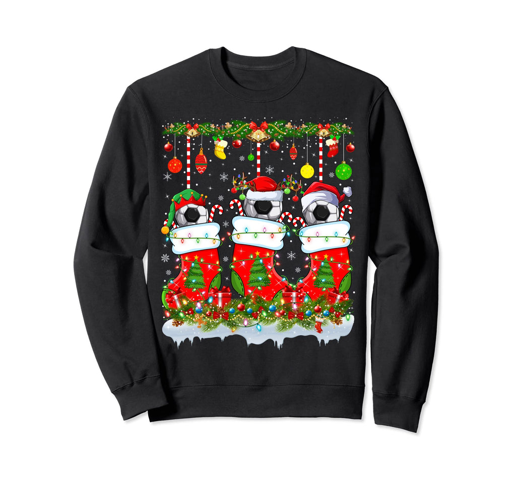 Funny Soccer Socks Lights Sweatshirt - Casual Everyday Wear Men Women - T-Shirt, Sweatshirt, Hoodie